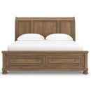  Size_California King  -- Feddinger PCB779B9 California King Storage Sleigh Bed IMAGE 3