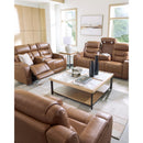  Manufacturer Color_Caramel  -- Signature Design by Ashley Knightington Power Leather Match Recliner IMAGE 10