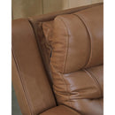  Manufacturer Color_Caramel  -- Signature Design by Ashley Knightington Power Reclining Leather Match Loveseat with Console IMAGE 8