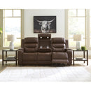  Manufacturer Color_Brown  -- Knightington PCU1160215A Power Reclining Sofa with Audio Seating IMAGE 7
