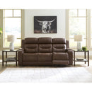  Manufacturer Color_Brown  -- Knightington PCU1160215A Power Reclining Sofa with Audio Seating IMAGE 8