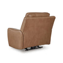  Manufacturer Color_Caramel  -- Signature Design by Ashley DeepWakes Power Leather Match Recliner IMAGE 4