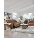  Manufacturer Color_Caramel  -- Signature Design by Ashley DeepWakes Power Reclining Leather Match Loveseat with Console IMAGE 12