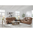  Manufacturer Color_Caramel  -- Signature Design by Ashley DeepWakes Power Reclining Leather Match Sofa IMAGE 12