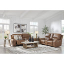 Manufacturer Color_Caramel  -- Signature Design by Ashley DeepWakes Power Reclining Leather Match Sofa IMAGE 13