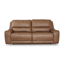  Manufacturer Color_Caramel  -- Signature Design by Ashley DeepWakes Power Reclining Leather Match Sofa IMAGE 3