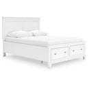  Size_Queen -- Signature Design by Ashley Fortman Panel Bed with Storage IMAGE 1