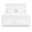  Size_Queen -- Signature Design by Ashley Fortman Panel Bed with Storage IMAGE 3