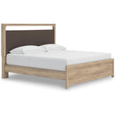  Size_King -- Signature Design by Ashley Kinlanni PCB1360B16 King Upholstered Platform Bed IMAGE 1