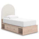  Size_Twin  -- Signature Design by Ashley Arloster Upholstered Panel Bed with Storage IMAGE 1