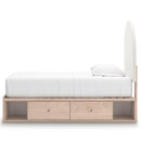  Size_Twin  -- Signature Design by Ashley Arloster Upholstered Panel Bed with Storage IMAGE 5