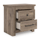  Signature Design by Ashley Rusticott PCB2260-92 Two Drawer Night Stand IMAGE 2