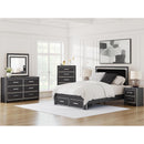  Size_Queen  -- Zuraleus PCB3380B4 Queen Upholstered Panel Storage Bed IMAGE 10