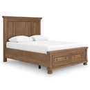 Size_Queen -- Signature Design by Ashley Feddinger Panel Bed with Storage IMAGE 1