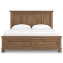  Size_California King -- Feddinger PCB779B13 California King Panel Storage Bed IMAGE 3