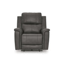  Manufacturer Color_Anchor  -- Signature Design by Ashley Bleckley Power Leather Match Recliner IMAGE 3