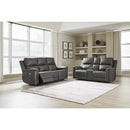  Manufacturer Color_Anchor  -- Signature Design by Ashley Bleckley Power Reclining Leather Match Sofa IMAGE 6