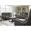  Manufacturer Color_Anchor  -- Signature Design by Ashley Bleckley Power Reclining Leather Match Loveseat with Console IMAGE 11