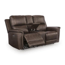  Manufacturer Color_Espresso  -- Bleckley PCU1200118 Power Reclining Loveseat with Console and Adjustable Headrest IMAGE 1