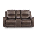  Manufacturer Color_Espresso  -- Bleckley PCU1200118 Power Reclining Loveseat with Console and Adjustable Headrest IMAGE 2
