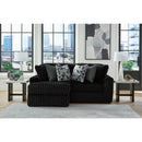  Manufacturer Color_Onyx -- Signature Design by Ashley Midnight Madness Fabric 2 pc Sectional IMAGE 2