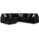  Manufacturer Color_Onyx -- Signature Design by Ashley Midnight Madness Fabric pc Sectional IMAGE 1
