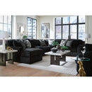  Manufacturer Color_Onyx -- Signature Design by Ashley Midnight Madness Fabric pc Sectional IMAGE 4