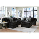  Manufacturer Color_Onyx -- Signature Design by Ashley Midnight Madness Fabric pc Sectional IMAGE 5