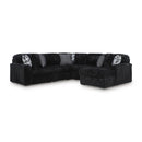  Manufacturer Color_Onyx -- Signature Design by Ashley Midnight Madness Fabric 6 pc Sectional IMAGE 1