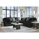  Manufacturer Color_Onyx -- Signature Design by Ashley Midnight Madness Fabric 5 pc Sectional IMAGE 3