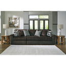  Manufacturer Color_Chocolate -- Signature Design by Ashley Midnight-Madness 98104S12 3 pc Sectional Sofa IMAGE 1