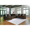  Manufacturer Color_Chocolate -- Signature Design by Ashley Midnight-Madness 98104S23 6 pc Sectional with Chaise IMAGE 2