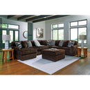  Manufacturer Color_Chocolate -- Signature Design by Ashley Midnight-Madness 98104S23 6 pc Sectional with Chaise IMAGE 5