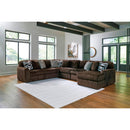  Manufacturer Color_Chocolate -- Signature Design by Ashley Midnight-Madness 98104S24 6 pc Sectional with Chaise IMAGE 2