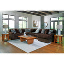  Manufacturer Color_Chocolate -- Signature Design by Ashley Midnight-Madness 98104S24 6 pc Sectional with Chaise IMAGE 3