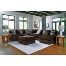  Manufacturer Color_Chocolate -- Signature Design by Ashley Midnight-Madness 98104S24 6 pc Sectional with Chaise IMAGE 5
