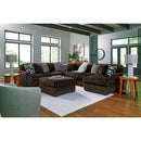  Manufacturer Color_Chocolate -- Signature Design by Ashley Midnight-Madness 98104S24 6 pc Sectional with Chaise IMAGE 6