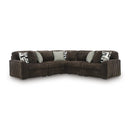  Manufacturer Color_Chocolate -- Signature Design by Ashley Midnight-Madness 98104S26 5 pc Sectional IMAGE 1