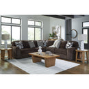  Manufacturer Color_Chocolate -- Signature Design by Ashley Midnight-Madness 98104S26 5 pc Sectional IMAGE 3