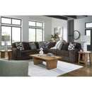  Manufacturer Color_Chocolate -- Signature Design by Ashley Midnight-Madness 98104S26 5 pc Sectional IMAGE 4