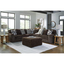  Manufacturer Color_Chocolate -- Signature Design by Ashley Midnight-Madness 98104S26 5 pc Sectional IMAGE 5
