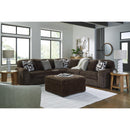  Manufacturer Color_Chocolate -- Signature Design by Ashley Midnight-Madness 98104S26 5 pc Sectional IMAGE 6