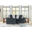  Manufacturer Color_Gunmetal -- Signature Design by Ashley Midnight-Madness 98105S15 2 pc Sectional with Chaise IMAGE 1