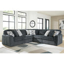  Manufacturer Color_Gunmetal -- Signature Design by Ashley Midnight-Madness 98105S27 5 pc Sectional IMAGE 1