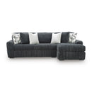  Manufacturer Color_Gunmetal -- Signature Design by Ashley Midnight-Madness 98105S3 2 pc Sectional Sofa Chaise IMAGE 1