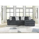  Manufacturer Color_Gunmetal -- Signature Design by Ashley Midnight-Madness 98105S3 2 pc Sectional Sofa Chaise IMAGE 2