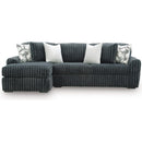  Manufacturer Color_Gunmetal -- Signature Design by Ashley Midnight-Madness 98105S4 2 pc Sectional Sofa Chaise IMAGE 1