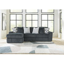  Manufacturer Color_Gunmetal -- Signature Design by Ashley Midnight-Madness 98105S4 2 pc Sectional Sofa Chaise IMAGE 2