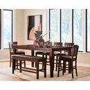  Signature Design by Ashley Haddigan D596-09 Double Counter Upholstered Bench IMAGE 4