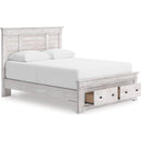  Size_King -- Signature Design by Ashley Makidern Panel Bed with Storage IMAGE 2